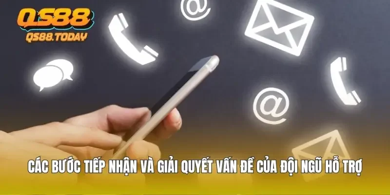 Các bước tiếp nhận và giải quyết vấn đề của đội ngũ hỗ trợ