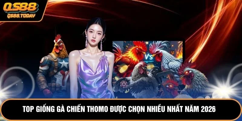 Top giống gà chiến thomo được chọn nhiều nhất năm 2026